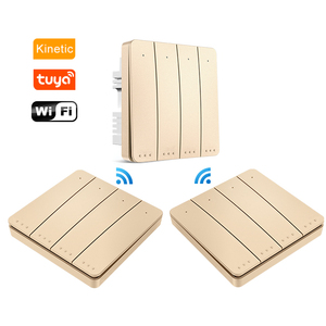 15a Light Smart Wifi Us Tuya <strong>Au</strong> Touch With 3 Wires 433 Rf <strong>Remote</strong> Control Esp8266 Module Metal Dimmer Suich 4ch Wall Switch - Product Image 3
