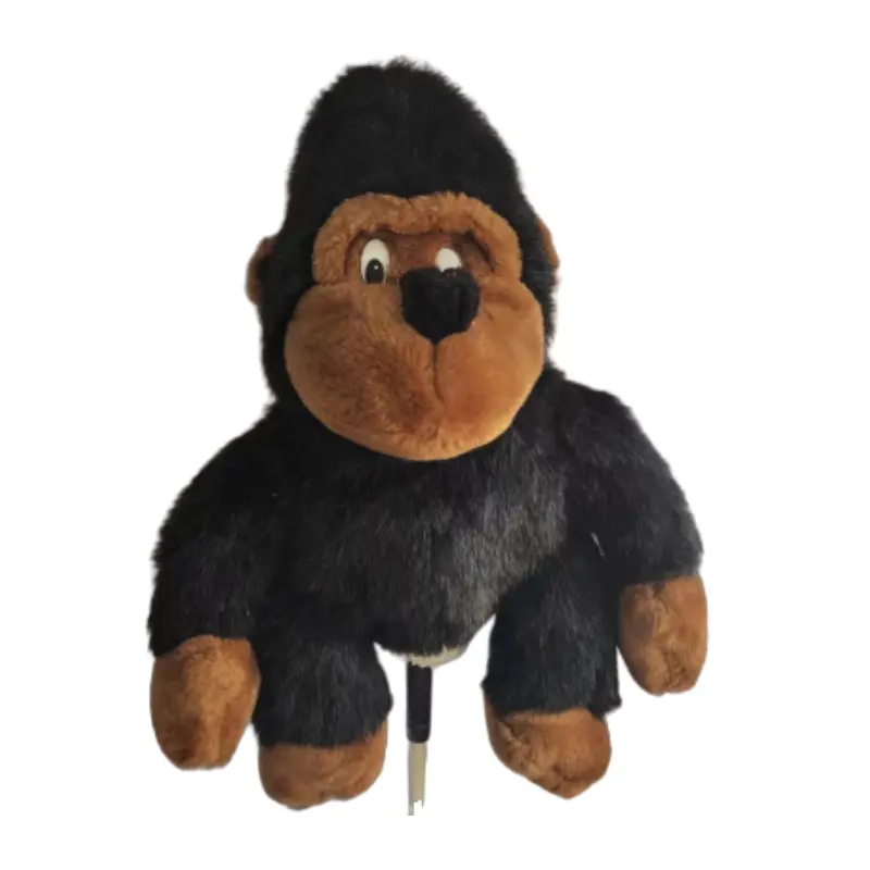 Copertura del driver della testa di golf del giocattolo della scimmia della peluche sveglia personalizzata di alta qualità