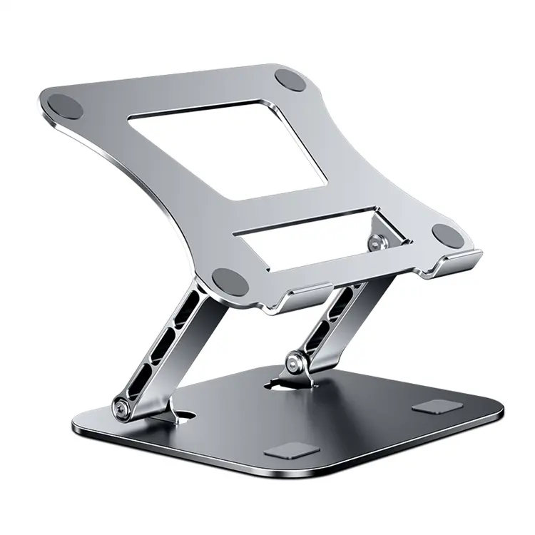 2022 New Arrival Simple Design Metallic Sturdy Support With Adjustable Folding Laptop Stand