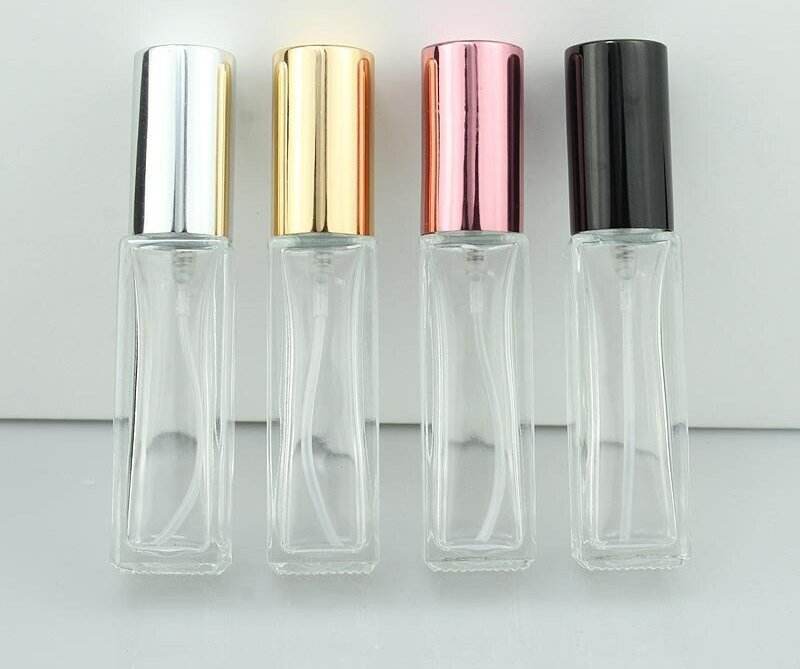 clear bottle+rose golden cap