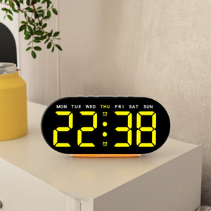 Настольный светодиодный цифровой аналоговый прикроватный будильник - Product Image 6