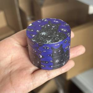 In Stock Wholesale Zinc 50mm Alloy Purple Cat Herb <strong>Grinder</strong> Wholesale Custom Metal 4 Layers Spice <strong>Grinders</strong> Smoking Accessories