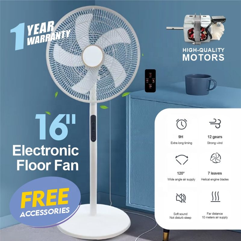 Ventilatore a piantana con telecomando da 16"