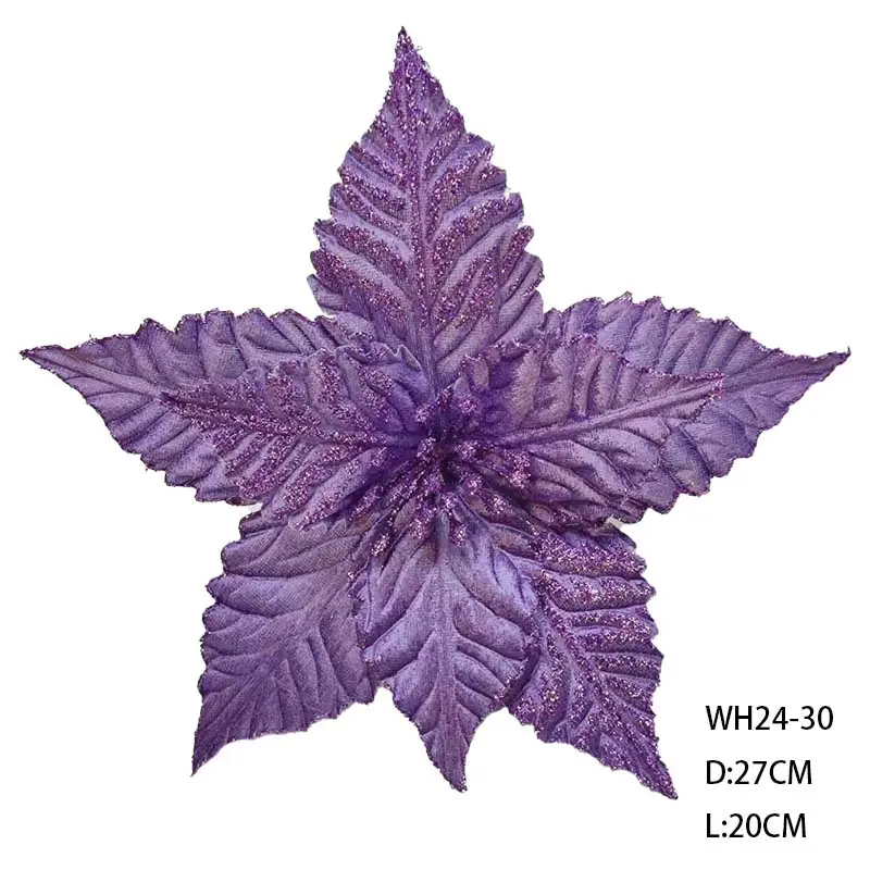 Atacado 27cm Flor De Natal Artificial para Holiday Festival Home Decor