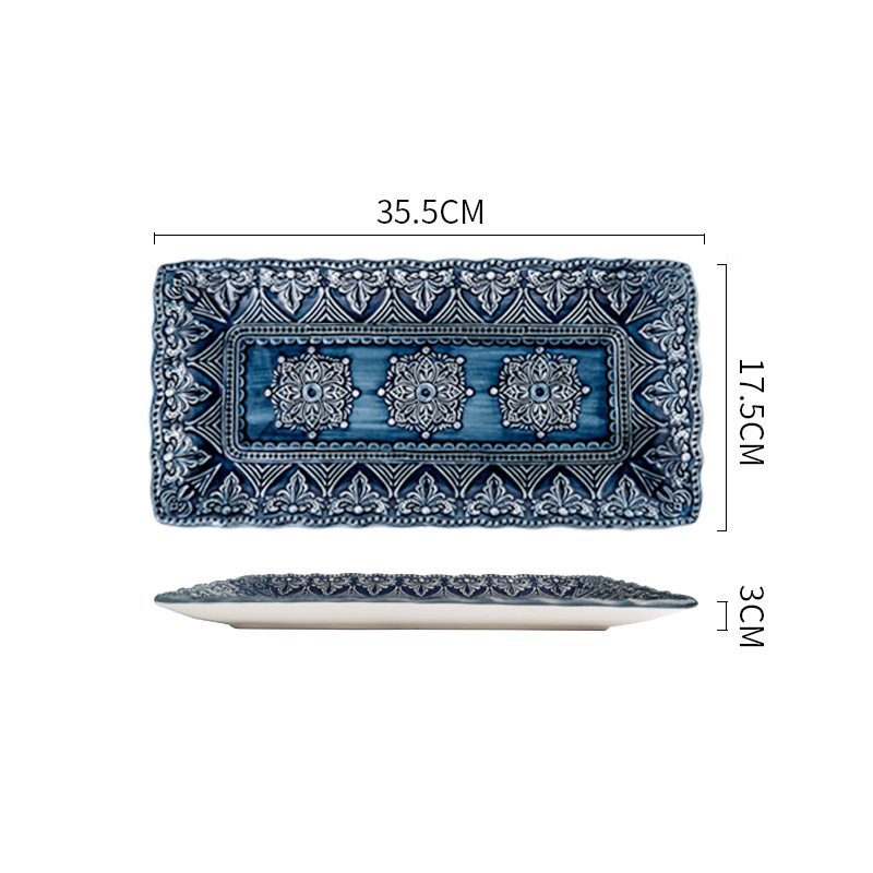 Bleu/14''Assiette