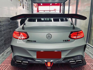 Carbon Fiber Rear <strong>Trunk</strong> Wing for Mercedes Benz <strong>C</strong> Class W205 Coupe C63 Carbon Fiber Spoiler Splitter - Product Image 6
