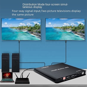 8K 60Hz 4K 120Hz Video Audio 4x2 HDMI Matrix 4 In 2 Out HDMI 2.1 Matrix HDMI Switch Splitter mit Controller