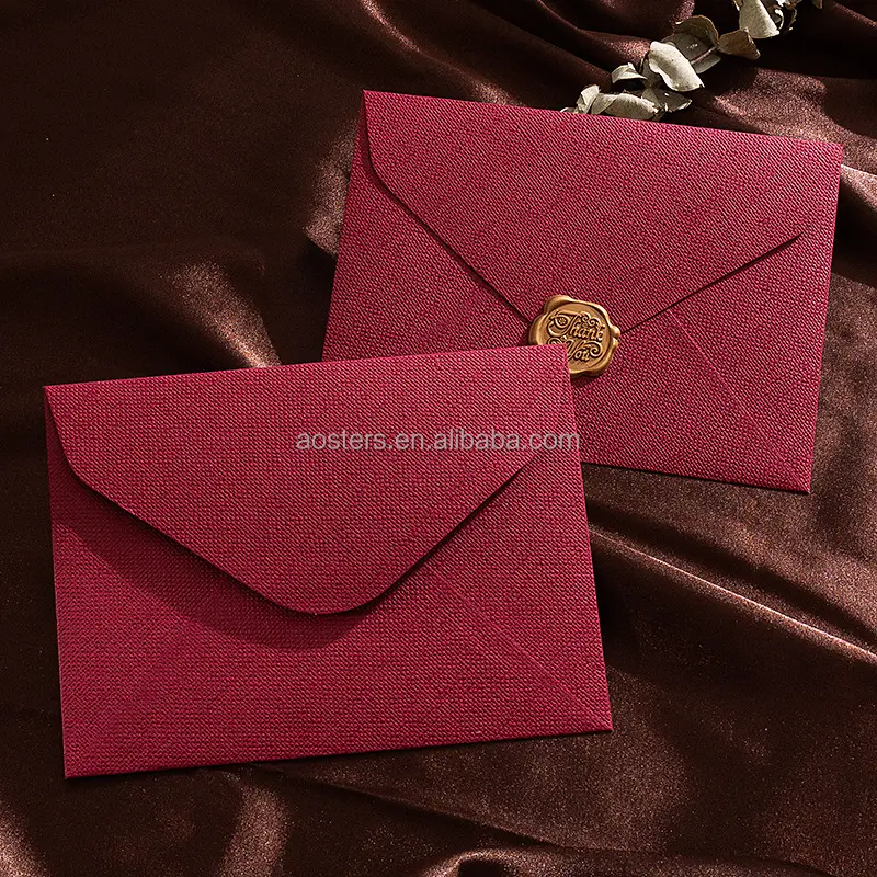 Vente en gros d'enveloppes d'invitation kraft pour carte de vœux pour fête prénatale ou remise de diplôme de mariage Mini enveloppe cadeau en carton de couleur unie