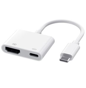适用于iPhone 15/16 Pro Max C型数字影音高清电视适配器的USB C至高清电视适配器，带100瓦快速充电4K 60hz视频转换器 - Product Image 1