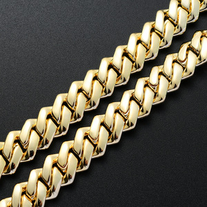 13MM /22 24 26 28 30 inç kutu toka elmas küba kolye Rap tam zirkonyum erkek küba zincir bilezik Hip Hop mücevherat - Product Image 4