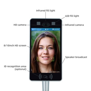 8インチ高品質で安定した顔認識アクセス制御装置タイムアテンダンスカメラSdk Api Mqttサポート - Product Image 1