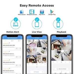 Sistema de cámara de seguridad IP PoE 4K, 8 canales, con 4 cámaras para exteriores, grabación de vídeo Bullet, Audio 24/7, detección humana inteligente - Product Image 6