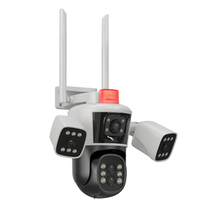 便宜的四屏摄像头灯开关光学变焦户外防水20m隐藏式Wifi IP摄像头户外安全摄像头 - Product Image 4