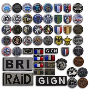 OEM France IR cờ các bản vá lỗi đặt hàng số lượng lớn giá bán buôn Tactical phù hiệu hồng ngoại móc vòng lặp ủng hộ cung cấp - Product Image 1