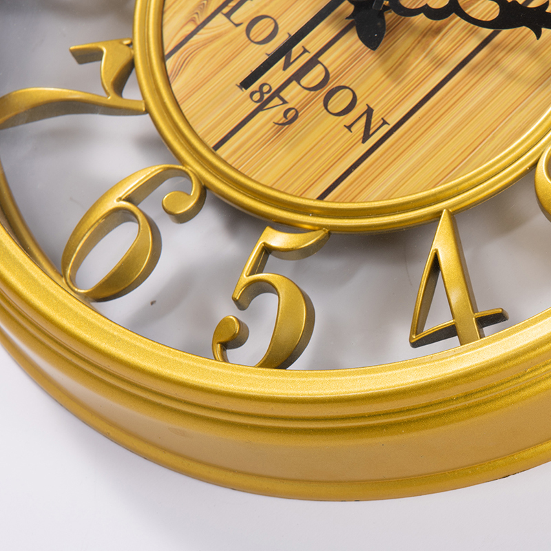 Home Office Gift Large Noiseless Antique Contour Wall Clock cheap Decorative