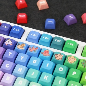 彩虹渐变XDA键帽机械键盘定制个性化键帽 - Product Image 4