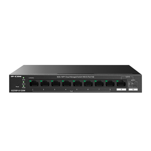 Conmutador PoE gestionado en la nube 9GE + 1SFP, con funcionalidad SNMP y QoS, IP COM, 1 unidad, 2 unidades
