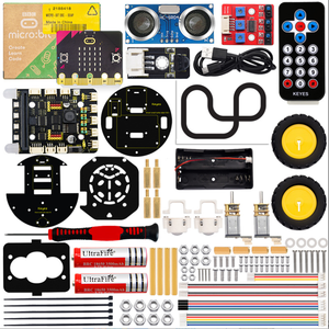Microbit V2 akıllı oyuncak Python grafik buhar eğitim programlama çocuklar proje akıllı Robot araba kiti öğretici Arduino için