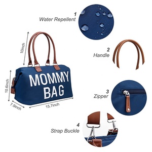 Mergeboon Custom Diaper <strong>Bag</strong> with Zipper Large Diaper Tote <strong>Bags</strong> Portable Storage <strong>Bags</strong>