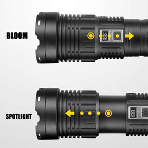 2025 New lampe de poche linternas taschenlampe có thể sạc lại lumens cao 1000000 <span class=keywords><strong>Torch</strong></span> ánh sáng <span class=keywords><strong>LED</strong></span> Long Range mạnh mẽ đèn pin - Product Image 2