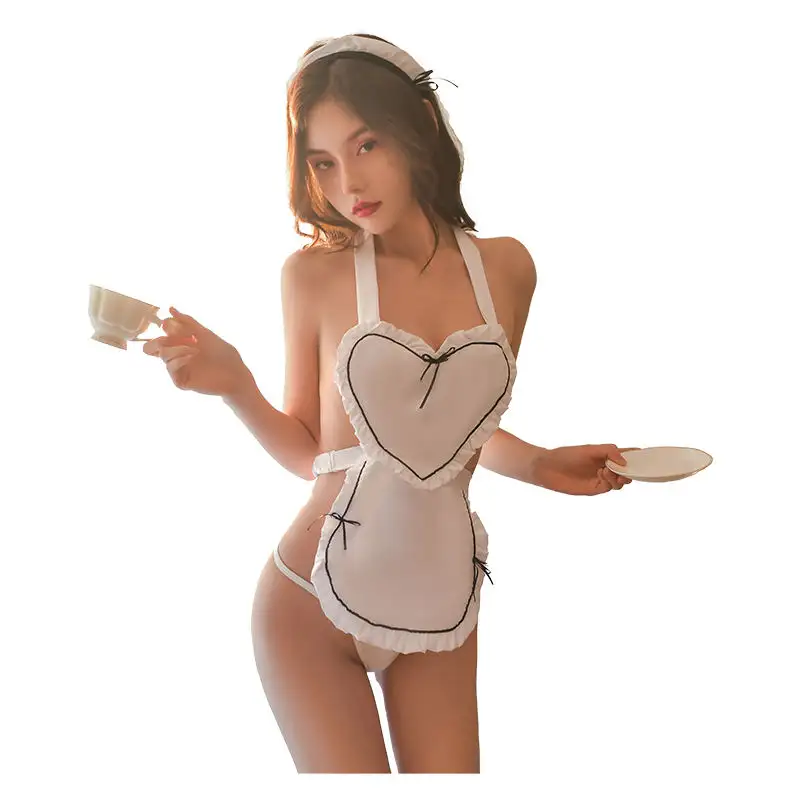 Prezzo basso garantito qualità nuovo stile donna Sexy Lingerie Sexy Love Maid Cosplay Uniform Set