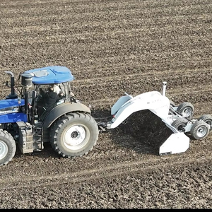 Runtu merek traktor ditarik leher angsa cahaya lengkung LaseScraper teleskopik sekop ganda - Product Image 1