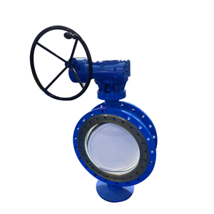 D343w Hướng dẫn sử dụng điện ba Lập Dị con dấu kim loại bướm van quay đĩa Worm Gear van cho nước phương tiện truyền thông - Product Image 3