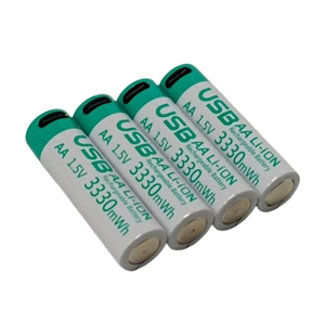 4 adet OEM ODM yeni varış 2025 lityum Li-ion pil AAA AA 1.5V 666clock 3330mmWh saat MP3 çalar için şarj edilebilir USB tip-c - Product Image 1