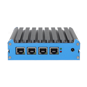 Celeron J4125 1u Barebone Pc 2.5G Gigabit LAN Card Router Firewall <strong>Networking</strong> Server Black USB Wireless SWITCH WIFI Status Power - Product Image 2
