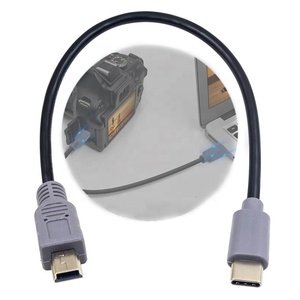 สายแปลงข้อมูล mini USB เป็น USB C OTG ชนิดสั้น C เป็น MINI ตัวผู้สายอะแดปเตอร์แปลงข้อมูล OTG - Product Image 1