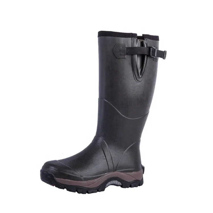 Manufacturer Cheap Price Neoprene Hunting Boots Comfortable Fishing Rubber Rain Boots for Men