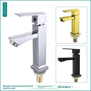Creative Brass Single-<strong>Hole</strong> Basin Faucet Cross-Border Single-Cold Washbasin Faucet Mount Ceramic for Under-Counter Single-Toilet - Product Image 3