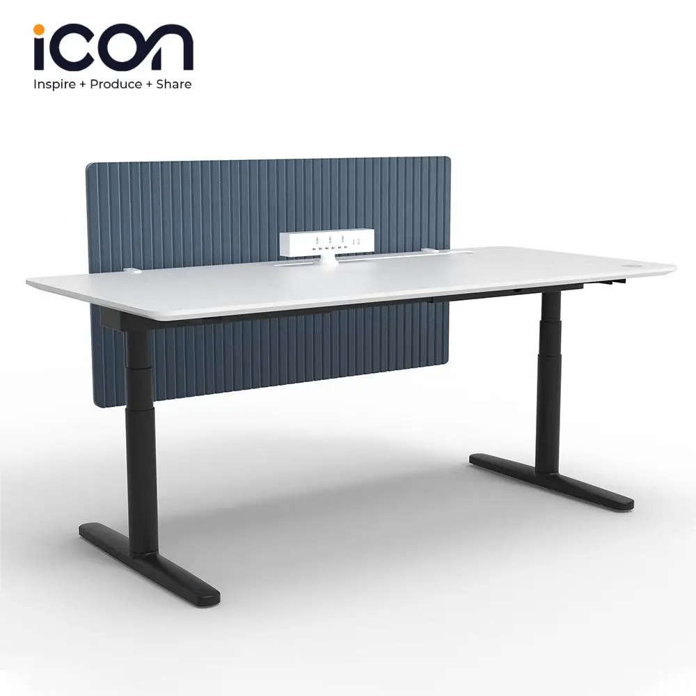 Odm/oem โต๊ะยกสูงปรับได้, โต๊ะทำงานสมาร์ทนั่งไฟฟ้าโต๊ะยืนที่มีมอเตอร์ปรับได้มีหน้าจอ