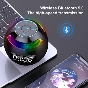 G90S Mini bluetooth hoparlör taşınabilir sütun kablosuz hoparlör ses kutusu ile LED ekran alarmı saat TF kart MP3 müzik çalma - Product Image 5