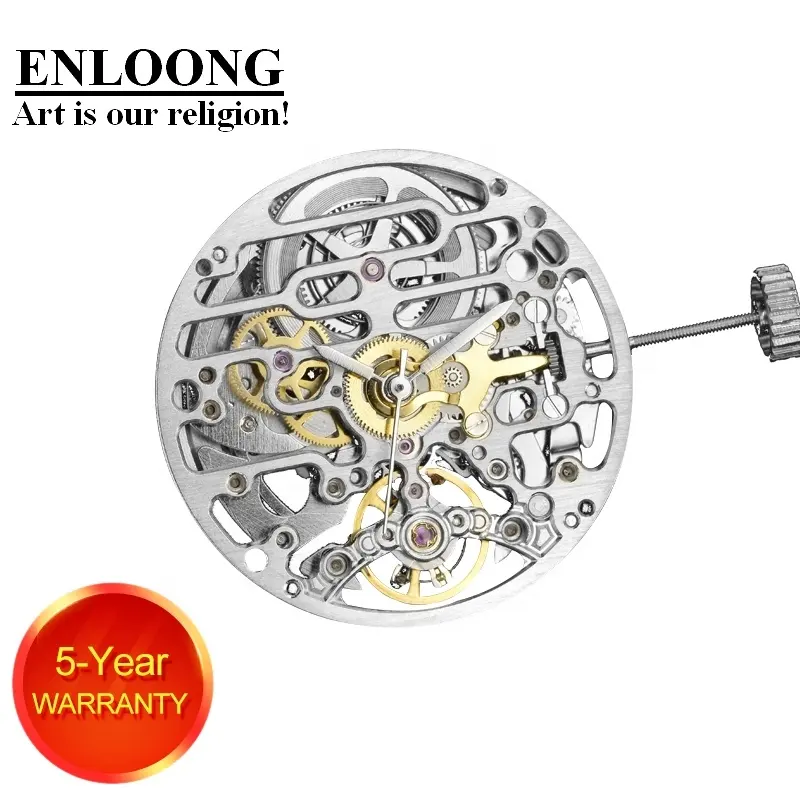 ENLOONG Luxury Skeleton Mechanical Movement Automatic Long Power 80 Hours OEM Logo ELA0057 8N24 8N40 Substitute Watch Movement