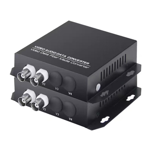 Fibra única de modo único con 1 puerto de datos inversos RS485 FC Transceptor óptico de video de 20KM - Product Image 1