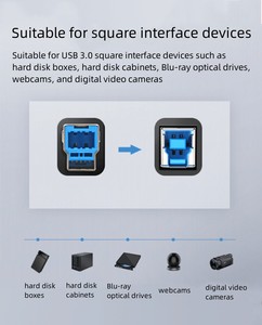 Type-c to <strong>USB</strong> MINI 3.0 <strong>Printer</strong> Data Cable Laptop <strong>Connected</strong> to Hard Disk Box <strong>Printer</strong>,scanner,fax,integrated Machine,etc - Product Image 5
