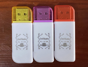 高速TF/SD/MS/M2读卡器带盖子适配器内存驱动程序的USB 2.0-免费多合一兰桑代读卡器厂家直销 - Product Image 2