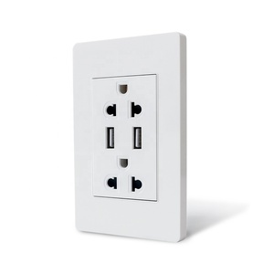 ประเภท A 2.1A เครื่องชาร์จพอร์ต <span class=keywords><strong>USB</strong></span> US มาตรฐานหลาย 6 Pins ซ็อกเก็ตผนัง Dual <span class=keywords><strong>USB</strong></span> เครื่องชาร์จซ็อกเก็ตปลั๊กไฟ - Product Image 1