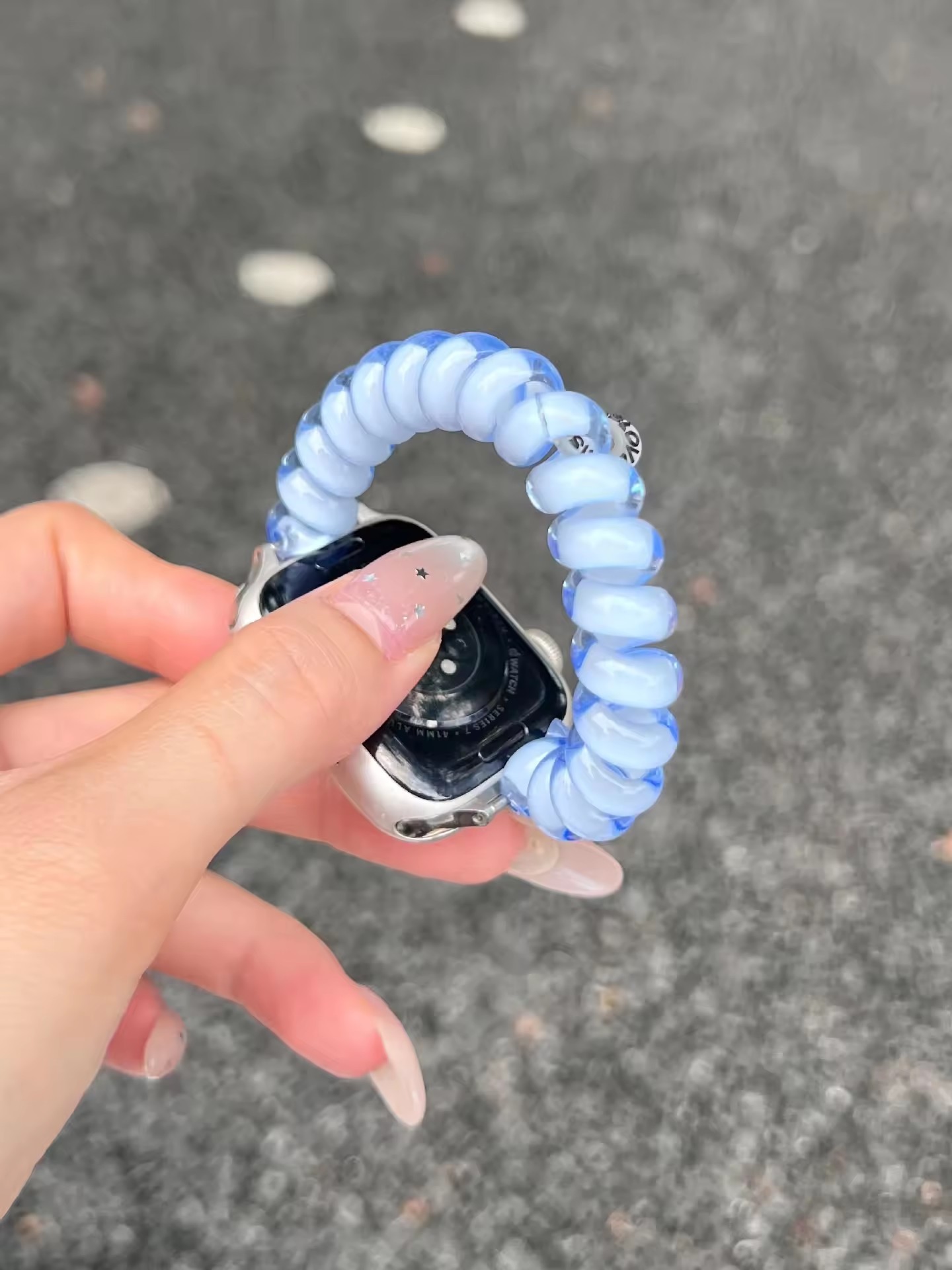Transparent blue