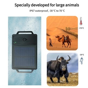 Rastreador GPS antirrobo para animales grandes Sistema de seguimiento de animales resistente a altas y bajas temperaturas adecuado para Camellos de ganado ovino - Product Image 3