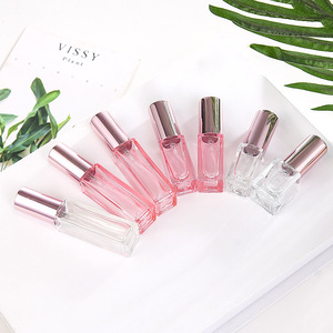 Bình Xịt Thủy Tinh Màu hồng cầm tay nước hoa rỗng Có Nắp Bơm phun thay thế bình phun vàng hồng - Product Image 3