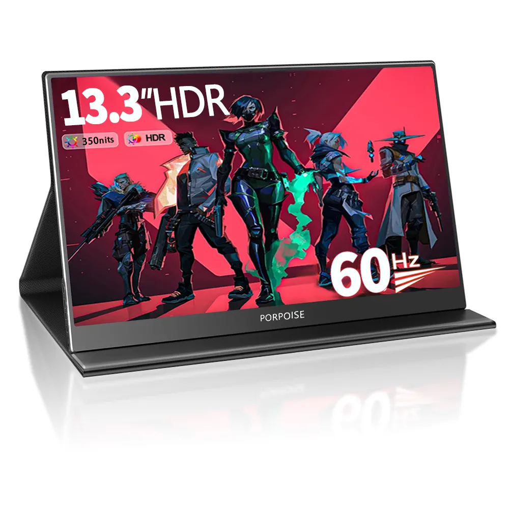 13.3" 1080P 60Hz HD MI Type-C Computer-Display externer Bildschirm tragbarer Laptop Gaming-Monitor