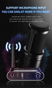 Adaptador de receptor multifunción Home Audio DAC Bluetooth 5,1 T02 con salida de entrada coaxial óptica RCA auxiliar de micrófono