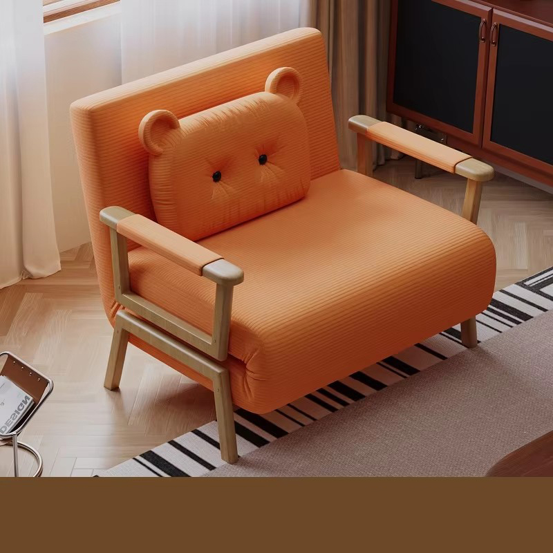 Éponge velours côtelé 80 orange