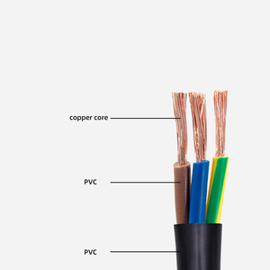 Çok iletken kraliyet kordon esnek kablo RVV 2 3 4 5 çekirdek 0.75 1 1.5 2.5 4 6 MM elektrik kablo tel güç kablosu - Product Image 2