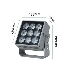 Yüksek güç kare RGB RGBW LED projektör DMX DMX512 RDM bina cephe LED projektör lambası için projektör LED - Product Image 4