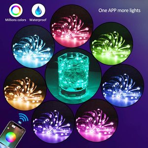 Christmas Tree Decoration LED <strong>Lights</strong> Smart Personalized Full Color <strong>String</strong> <strong>Lights</strong> Music Sync App <strong>Remote</strong> Control <strong>Lights</strong> - Product Image 2
