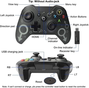 Xboxes için 2.4G kablosuz denetleyici Joystick Gamepad bir S/X konsolu için PS3 için PC Win 7/8/10 - Product Image 4