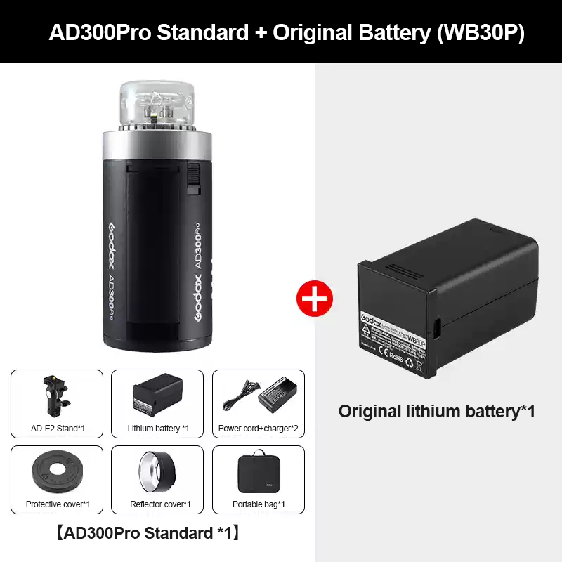 AD300Pro + WB30P Batería